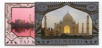 UN New York #1090-91 Taj Mahal MNH