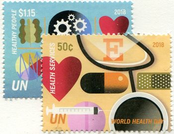 UN New York #1192-93 World Health Day