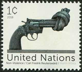 UN New York #1205 Non-Violence Sculpture