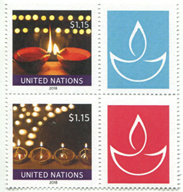 UN New York #1207a Diwali Candles