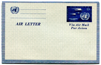 UN New York #UC1 Mint Air Letter