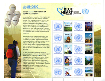 UN Vienna #622 Blue Heart Campaign