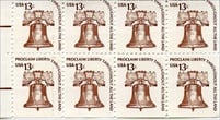 U.S. #1595c Liberty Bell Pane of 8