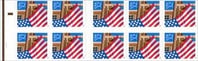 U.S.  #2921c Flag Booklet Pane - Unfolded