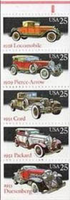 U.S. #2385a Automobiles Booklet Pane of 5