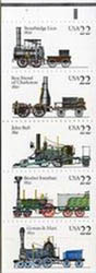 U.S. #2366a Locomotives Booklet Pane of 5