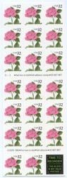 U.S. #2492a Pink Rose Booklet of 20