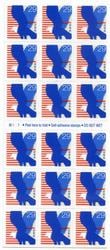 U.S. #2598a Stylized Eagle ATM Blooklet of 18