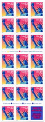 U.S. #3122a 32c Statue of Liberty Pane of 20 + Label