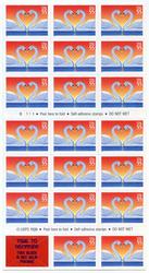 U.S. #3124a Love Swans Booklet of 20 + Label