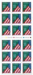 U.S. #3283a Flag Over Chalkboard ATM Booklet of 18