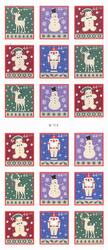 U.S. #4432b 44c Winter Holidays 2009 ATM Booklet of 18