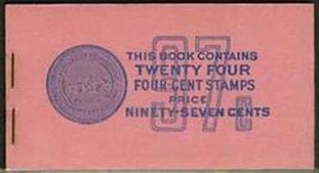 U.S.  #BK109 97c Blue on Pink Booklet - #1036b
