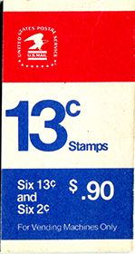U.S.  #BK127 $.90 Red, White, Blue, #1395a, #1280c