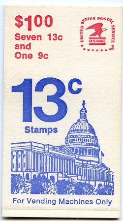 U.S.  #BK131 $1.00 Capitol Bldg., #1623a