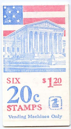 U.S.  #BK139 $1.20 Flag over Supreme Court, #1896a
