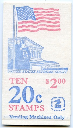 U.S.  #BK140 $2.00 Flag over Supreme Court P#1, #1896b