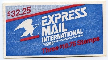 U.S.  #BK149 $32.25 Express Mail Int'l, #2122c