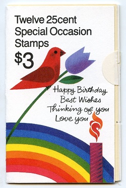 U.S.  #BK165 $3.00 Special Occasion Booklet of 12 (#2396a and #2398a)