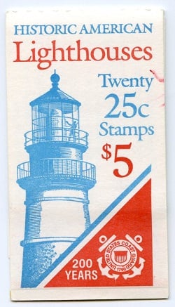 U.S.  #BK171 $5.00 Lighthouses, #2474a