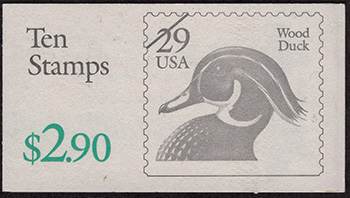 U.S.  #BK173 $2.90 Pheasant (Black & Green), #2484e P#4444
