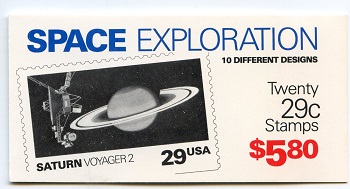 U.S.  #BK192 $5.80 Space Exploration, #2577a