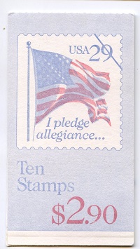 U.S.  #BK195 $2.90 Flag-Blue & Red, #2593a