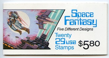 U.S.  #BK207 $5.80 Space Fantasy, #2745a