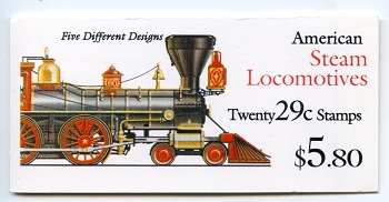 U.S.  #BK216 $5.80 Steam Locomotives, n#2847a