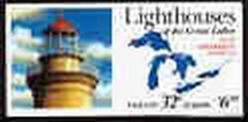 U.S.  #BK230 $6.40 Lighthouse Great Lakes, #2973a