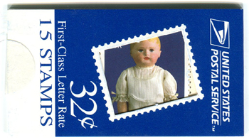 U.S.  #BK266 $4.80 (Blue) 32c  Dolls. #3151