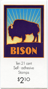 U.S. #3484Ah-i $2.10 American Bison - #3484Ah-i #BK282D