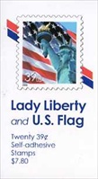 U.S. #3985c-d $7.80 Lady Liberty & Flag - #BK300A