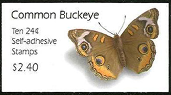 U.S. #4001c-d Common Buckeye Butterfly #BK301