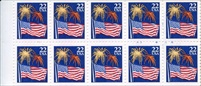 U.S. #2276a Flag & Fireworks Pane of 20