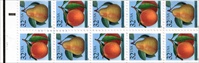 U.S. #2488a Peach & Pear Booklet of 10