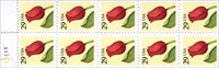 U.S. #2527a 29c Tulip Booklet Pane of 10