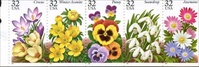 U.S. #3029a Garden Flowers Booklet Pane of 5