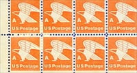 U.S. #1736a Postal Eagle 'A' Booklet Pane of 8