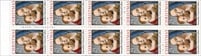 U.S. #2514b Christmas Madonna 1990 Booklet Pane of 10