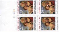 U.S.  #2790a Christmas Madonna Booklet Pane - Unfolded