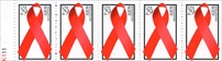 U.S. #2806b AIDS Awareness Booklet Pane of 5