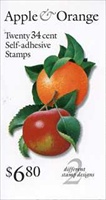 U.S. #3494b-d $6.80 Apple & Orange Booklet of 20  - #3494b-d #BK284A