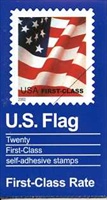 U.S. #3624a-b U.S. Flag Booklet of 20 #BK290