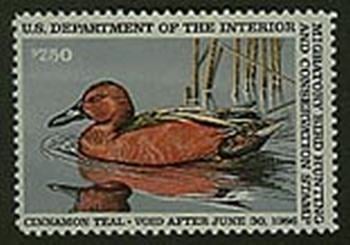 U.S. #RW52 Cinnamon Teal MNH