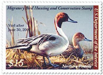 U.S. #RW75 Northern Pintails MNH