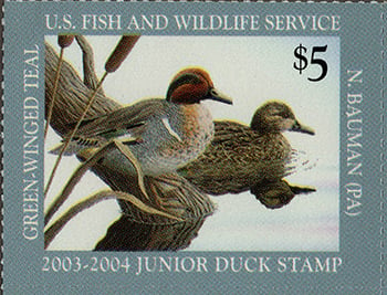 U.S. #JDS11 Junior Duck Stamp 2003 MNH