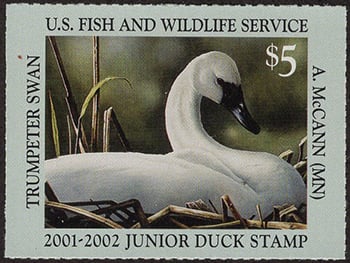 U.S. #JDS9 Junior Duck Stamp 2001 MNH