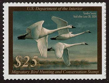 U.S. #RW90 Tundra Swans 2023 Duck Stamp MNH