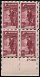 U.S. #1064 Pennsylvania Academy PNB of 4